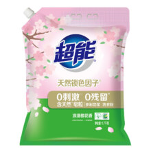 概率券、plus会员：超能 洗衣粉 1.7kg多彩芸柔 低泡易漂 樱花香 天然皂粒
