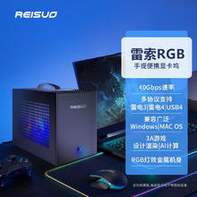 REISUO 雷索 外接显卡坞雷电3USB4接口拓展坞 单显卡坞(无电源-无RGB散热模块套装)