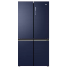 预售、PLUS会员： Haier 海尔 Tech Blue系列 BCD-546WSEKU1 风冷十字对开门冰箱 546L 深海蓝