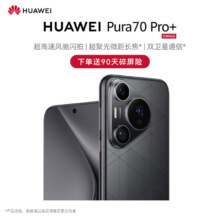 京东百亿补贴、plus会员立减:华为HUAWEI Pura 70 Pro+ 魅影黑 16GB+512GB 超高速风驰闪拍 双卫星通信 华为P70智能手机