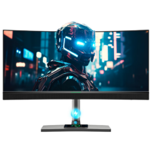 PLUS会员:泰坦军团 34英寸 OLED 175Hz WQHD带鱼屏 0.03ms 10bit 无线充底座 HDR 智能分屏 KVM 电竞电脑显示器M34E9R