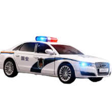 PLUS会员、百亿补贴、需首购：翊玄 合金玩具车模 奥迪A8警车