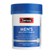 PLUS会员： Swisse 斯维诗 Ultivite 澳版 男士复合维生素片 120片