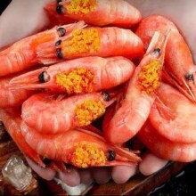 龙味福 北极甜虾腹仔 90-120只/kg 净虾重3斤 无冰衣
