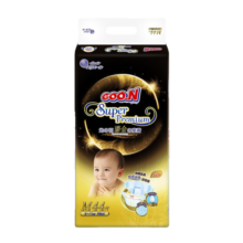 GOO.N大王鎏金系列婴儿尿不湿宝宝成长裤尿裤 纸尿裤M44(适合6-11KG)