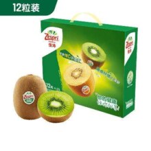 京东百亿补贴、PLUS会员：zespri 佳沛 新西兰进口奇异果 绿心猕猴桃礼盒 12粒装 优选大果 单果约115-135g