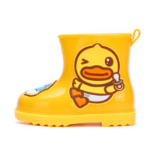 B.Duck小黄鸭童鞋儿童雨鞋时尚防滑防水雨靴男女童宝宝水鞋小学生 307黄色 23码内长约140mm