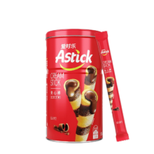 puls会员：爱时乐（Astick） 夹心棒注心威化饼干 330g*1罐