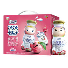 yili 伊利 QQ星伊利低脂低糖乳酸菌饮品180ml*16盒/箱水蜜桃桑葚味酸奶 礼盒装