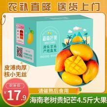 Mr.Seafood 京鲜生 海南老树贵妃芒 4.5斤装单果150起