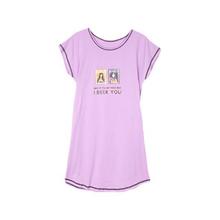 FENTENG 芬腾 女士纯棉睡裙 X98123440 紫色 M