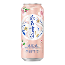 风花雪月啤酒桃花味低醇果味酒500ml*12罐整箱装
