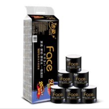 20点:洁柔卷纸黑Face有芯加厚4层140g＊20卷＊3件