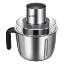 苏泊尔（SUPOR） 绞肉机 绞肉机家用小型多功能大容量料理机蒜泥神器搅肉机绞馅机辅食机大容量 【便捷把手】2.2升双刀配置 2.2L 不锈钢