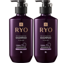 PLUS会员、百亿补贴：吕（Ryo）紫吕防脱固发洗发水400ml*2 油性发质 控油蓬松洗发露 强韧发根