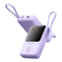 首购、首关注：罗马仕 20W pd快充 适用苹果手机 自带线 充电宝 10000ah