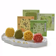 中华老字号，翠沁斋&东坡学士 原味/龙井/桂花/茉莉绿豆糕 4枚100g /盒