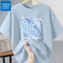 PLUS会员！JEANSWEST 真维斯 女士纯棉短袖t恤