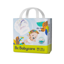 bc babycareAir pro新升级 婴儿尿不湿 bbc纸尿裤 呼吸裤 新老包装随机发 XXL24片【拉拉裤】