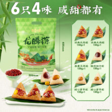 京东百亿补贴、Plus会员立减:百草味龙腾粽780g/袋6只装 鲜肉蜜枣板栗嘉兴粽子粽叶端午送礼