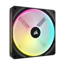 美商海盗船 (USCORSAIR) iCUE LINK QX140 RGB 14cm 机箱风扇 四灯环 RGB 智能拼接 黑色 1颗装
