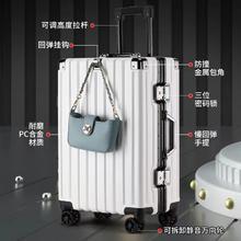 JIFANPAUL 纪梵保罗 新款行李箱结实耐用拉杆箱铝框旅行箱男女密码箱大容量皮箱子20寸