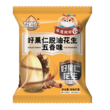 plus会员、需首购：厚道仁 脱油花生米五香味 300g约20包