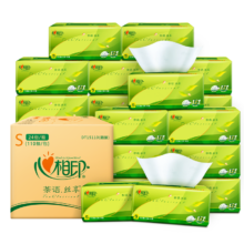 plus会员:心相印抽纸 茶语丝享系列 3层110抽24包＊2件