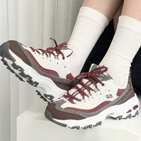 SKECHERS 斯凯奇 秋季夏款女鞋奶茶熊运动灯芯绒冲绳黑糖烤奶老爹鞋