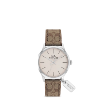PLUS会员、需凑单：COACH 蔻驰 女士经典老花RUBY腕表  32MM 卡其色