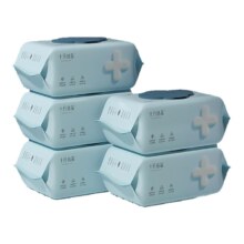十月结晶 手口专用湿纸巾80片*5包