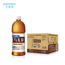 plus，百亿补贴：三得利 无糖乌龙茶饮料 0糖0脂0能量 1.25L*6瓶整箱