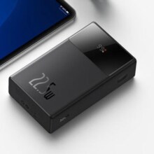 31日20点：BASEUS 倍思 PPXD20 讯电 数显移动电源 20000mAh 22.5W