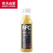 plus会员:农夫山泉 NFC 100%鲜果 新疆苹果汁 300ml*10瓶