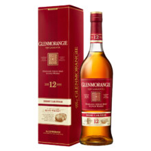 PLUS会员：GLENMORANGIE 格兰杰 12年 雪莉桶 苏格兰单一麦芽威士忌 700ML 礼盒装