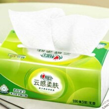 PLUS会员：心相印云感柔肤立体压花系列抽纸 3层100抽20包*4件