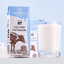 One’s Member A2β-酪蛋白全脂纯牛奶200ml*24盒 *2件
