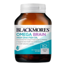 Blackmores澳佳宝4倍浓度深海鱼油软胶囊 健脑铂金鱼油 超高纯度无腥味补脑提高记忆力 【一粒顶四粒超强溶度】4倍鱼油60粒*1瓶