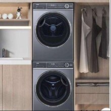 再补券、618预售：海尔（Haier）洗烘套装纤美直驱洗衣机BD376+376洗烘套装顶配款 精华洗+双擎双变频热泵烘干机