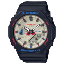 卡西欧(Casio)手表农家橡树八角形炭纤维防水运动女表 GMA-S2100WT-1A