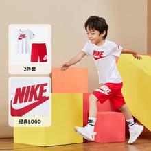 NIKE 耐克 爆款推荐耐克男女童套装儿童套装耐克童装夏