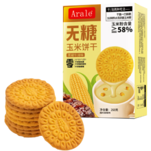 PLUS会员、需首购：Arale 无糖玉米饼 黑椒牛排味 260g/盒