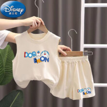 plus会员：Disney 迪士尼 儿童无袖短裤夏季两件套