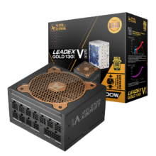 31日20点：SUPER FLOWER振华 额定1000W LEADEX VG1000W电脑电源 13cm金牌全模 标配12VHPWR线 支持40系列显卡