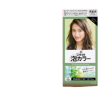 花王泡沫染发膏染发剂 liese莉婕植物泡泡染家用 英国灰咖棕 日本进口