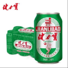 健力宝运动碳酸饮料含蜂蜜补充电解质柠蜜味330ml*6罐