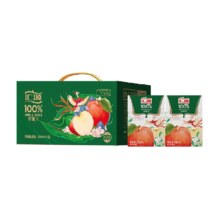 需福袋，88VIP:汇源100%苹果汁果蔬汁200ml*12盒浓缩果汁原汁饮料