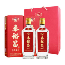 泰裕昌 特曲 52度 浓香型白酒礼盒装 500ml*2瓶