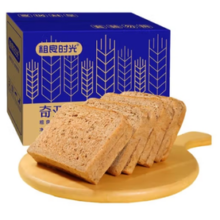 粗良时光 奇亚籽黑全麦面包 1000g