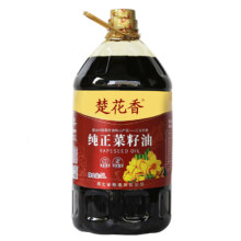 楚花香纯正菜籽油5升双低非转基因家用食用油透亮无杂质香味风味独特 5升 家庭装